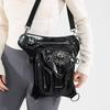 New niche retro punk shoulder messenger bag personalized skull locomotive Spice Girl style fanny pack