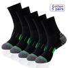 Men's Performance Sports Socks: Running, Non-slip, Sweat-wicking, Mid-calf, Breathable Cotton, Basketball.