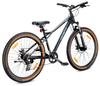 Rower Górski Mtb 27.5 Cala 7 Biegów Na Komunię Aluminium Lekki Amortyzator Hamulce Tarczowe Shimano Rama M 17 Cali Verdant Shred Czarny