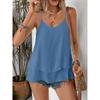 Strapless Sleeveless Double-layer Flowing Suspender Summer Fashion Comfortable Versatile Loose Casual Women Vest