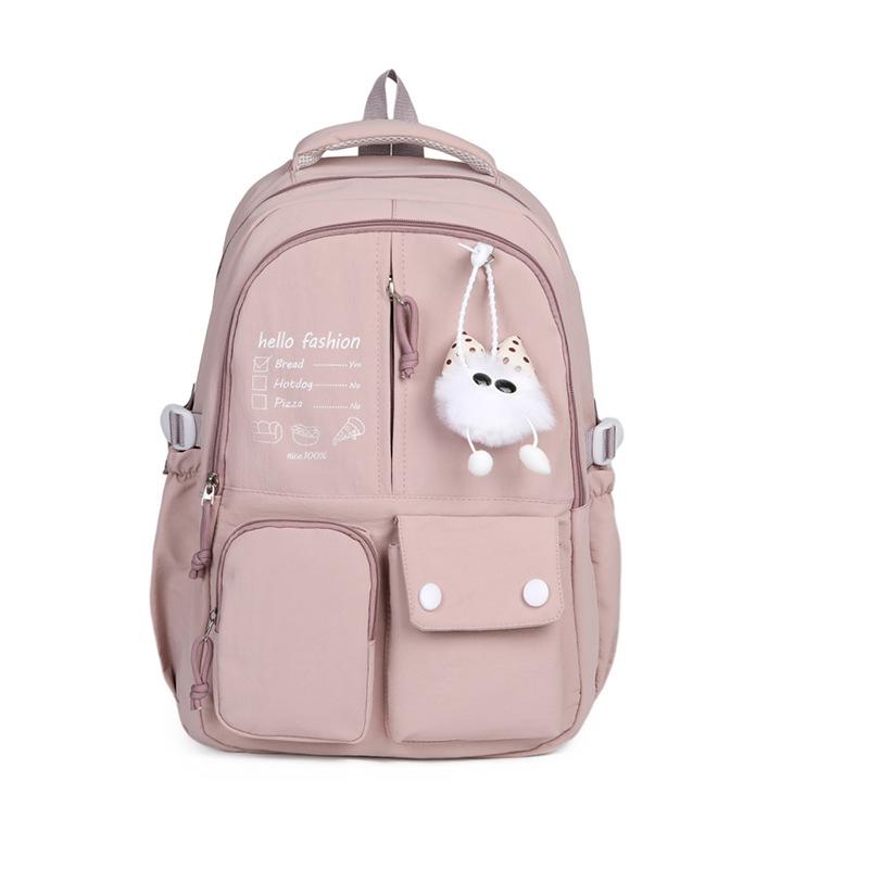 Schoolbag wholesale ins college style girl schoolbag girls junior high school students backpack large capacity contrasting color versatile backpack