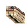 10PCS autoadhesivo baño cocina decoración hogar pared 3D azulejo pegatina