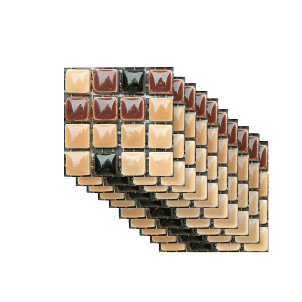 10PCS autoadhesivo baño cocina decoración hogar pared 3D azulejo pegatina