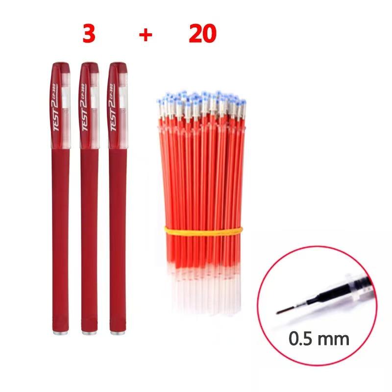 European Standard 0.5mm Black Bullet Tip Neutral Pen Set with Office Refills