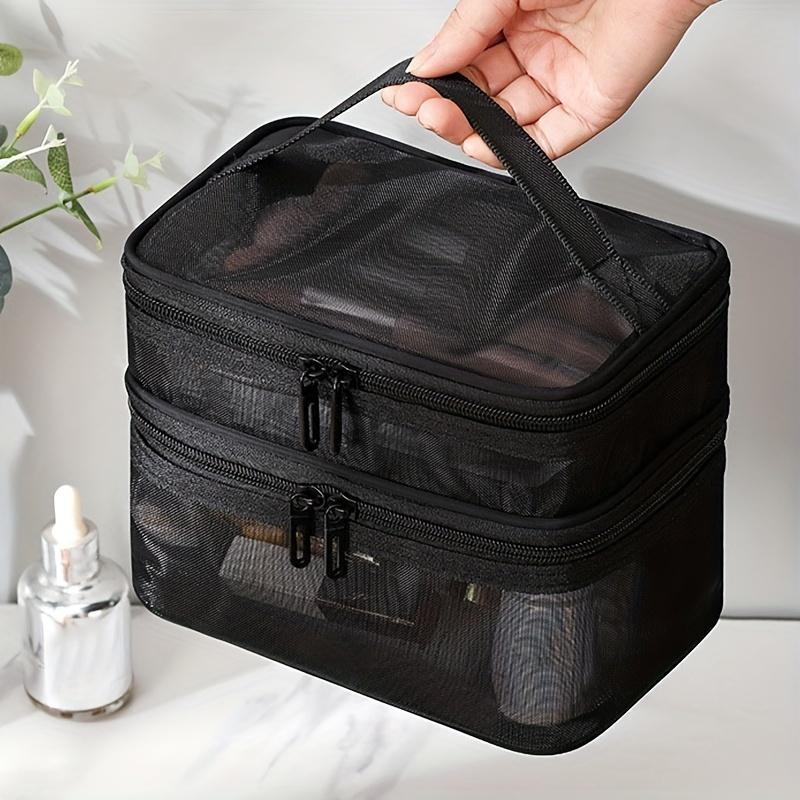 Large Capacity Large Capacity Nylon Cosmetic Bag Organizer, Pouch for Home and Travel Use,Non-Waterproof, Unscented  bags