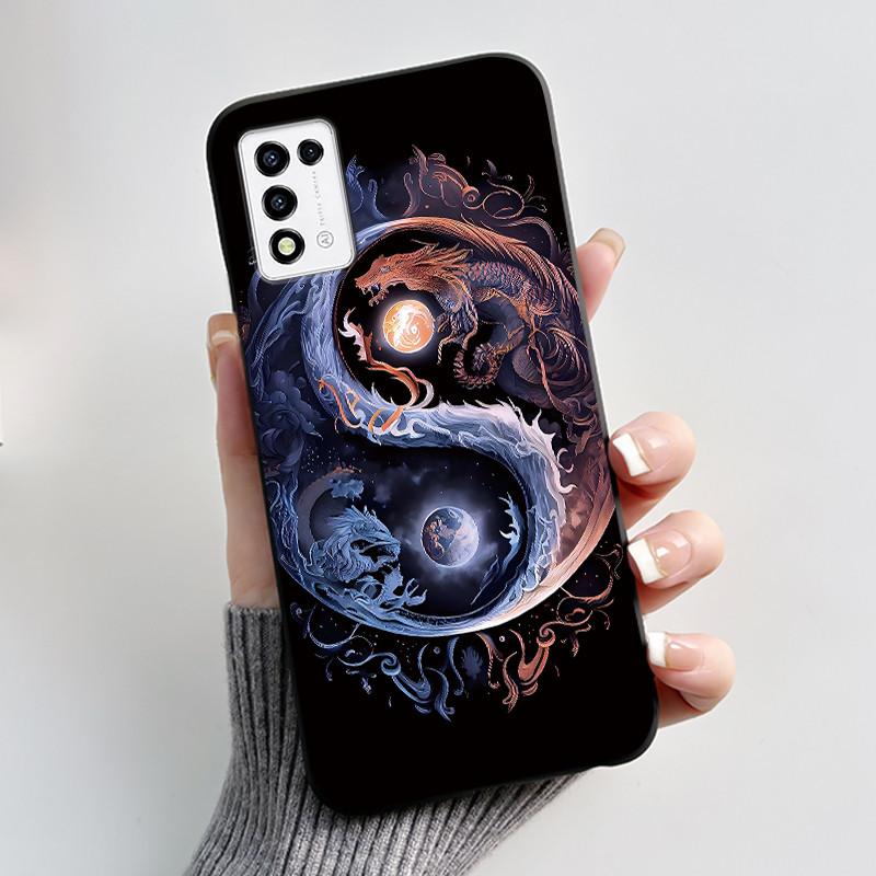 For ZTE Libero 5G III, A202ZT Soft Silicone Black Case For ZTE Libero 5G II, A103ZT Popular Pattern Panda Shockproof Shell