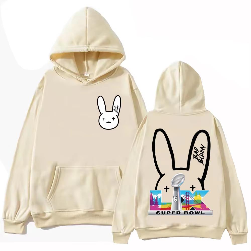 Hot Sale Bad Bunny Bowl 2026 Halftime Show Hoodie Unisex Long Sleeve Fashion Soft Sweatshirt Loose Cozy and Versatile