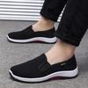 Old Beijing Cloth Shoes Medium and Old Men's Cloth Shoes Casual Shoes Soft-soled Running Shoes One Pedal Lazy Shoes