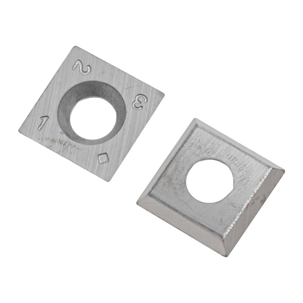 10-pack Fyrkantiga Hårdmetallskär för Trä svarv Vändverktyg 15mm x 15mm x 2 5mm med 30 graders skärvinkel