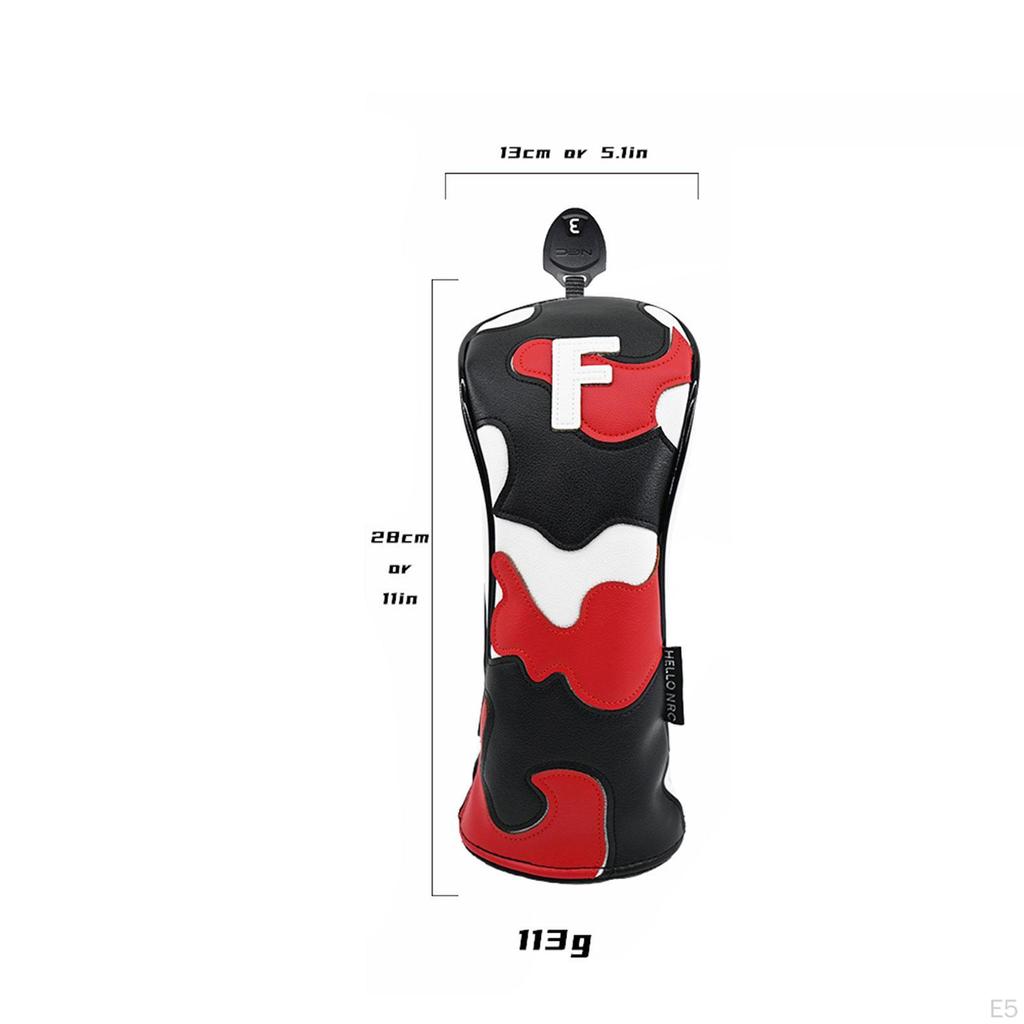 Golf Club Head Cover Anti Scratch Wood Headcover,PU Leather,Fashion Portable