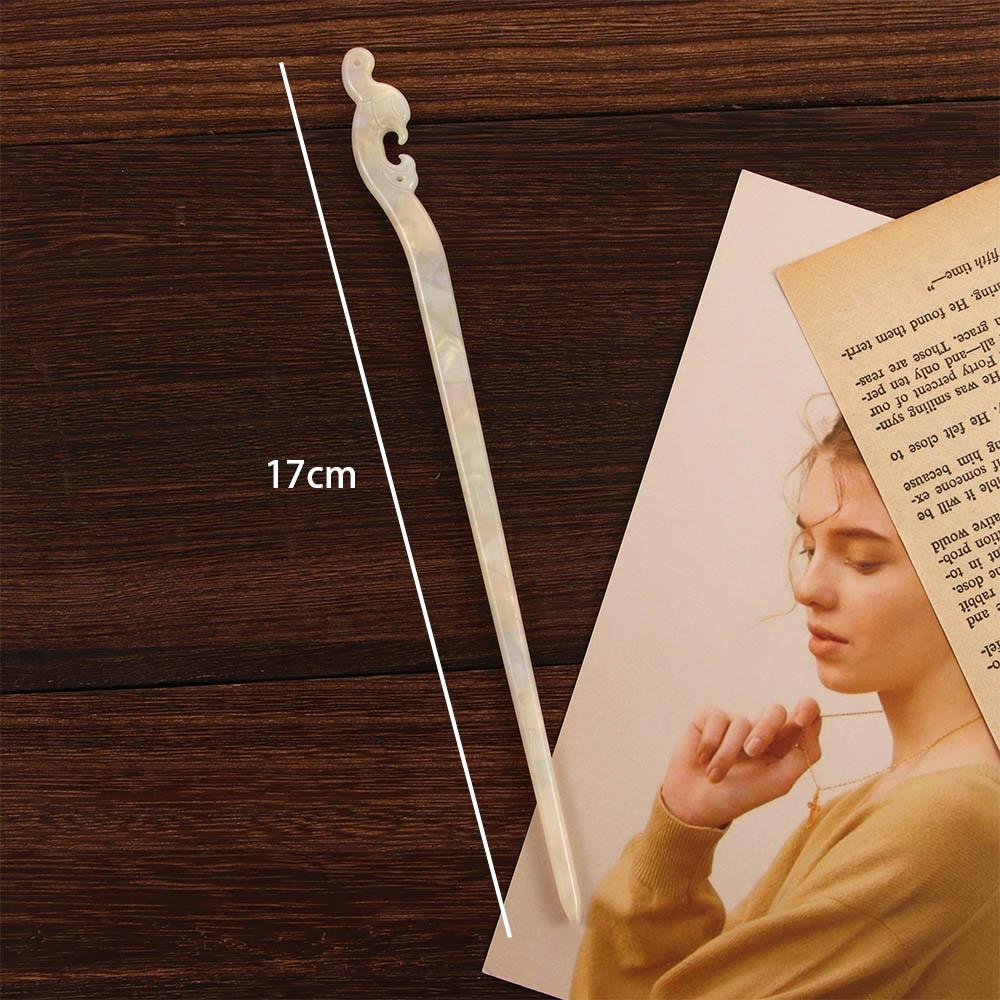 Women Chinese Style Ladies Hanfu Acetate Cloud Hairpins Hair Accessories Hair Sticks Hair Fork