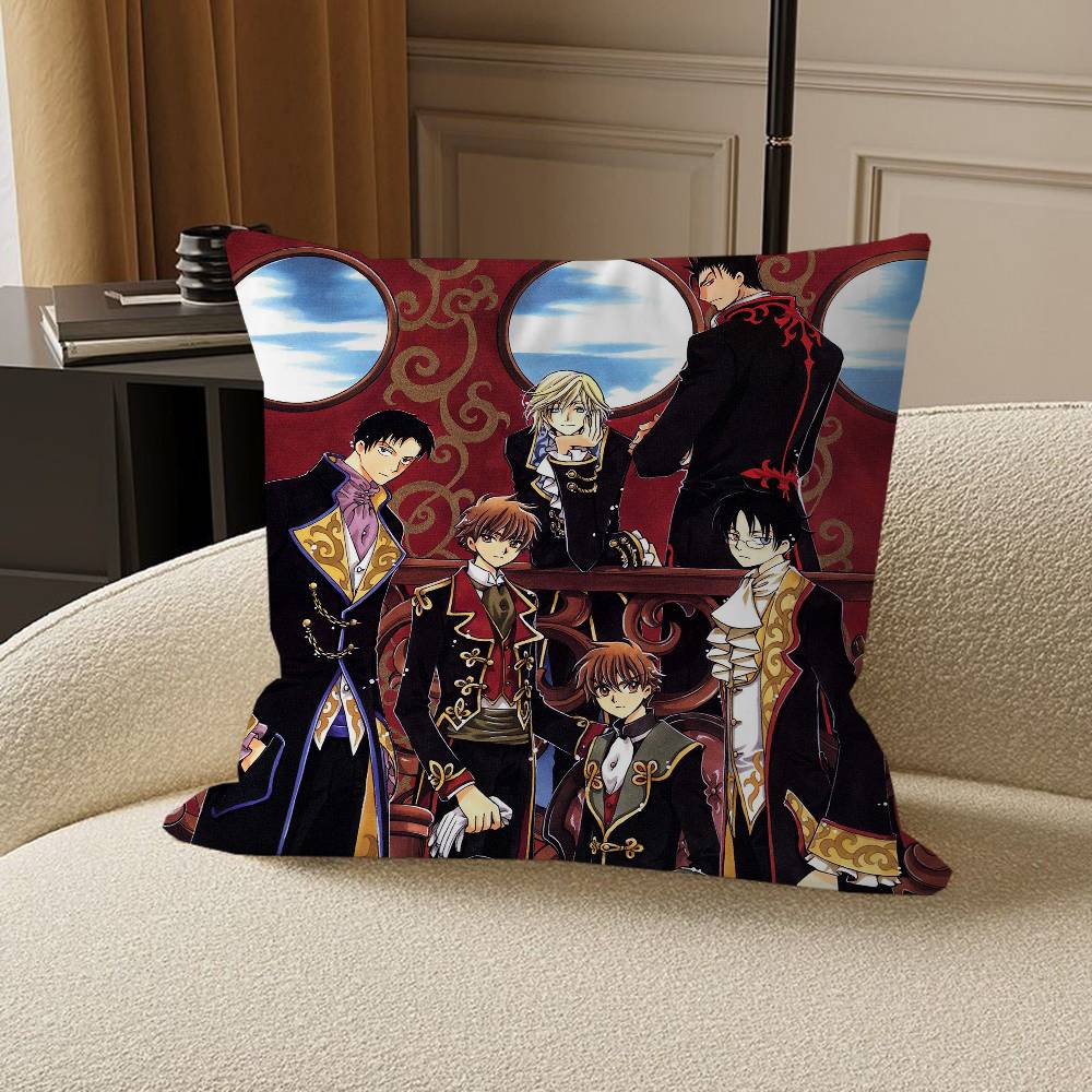 Anime T-Tsubasa Reservoir Chronicle Pillow Cover Sofa Cushion Cover Home Room Decoration Children Gift