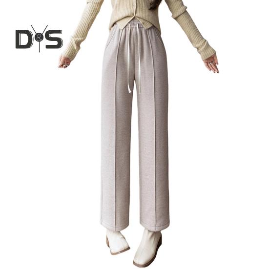 

Женские зимние брюки, эластичные, с завязками на талии, прямые, широкие, длинные брюки с карманами, утолщенная бархатная подкладка, теплые брюки 3XL хаки