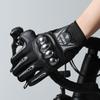 Men's Motorcycle Riding Gloves with Stainless Steel Hard Shell and Anti-Fall Protection for Mountain Biking