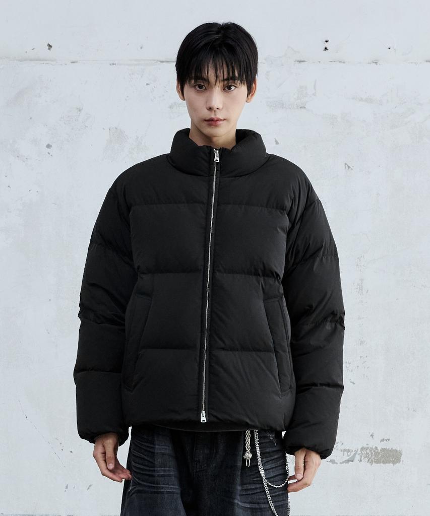 Maison Mined Basic Short Puffer Down Jacket Black
