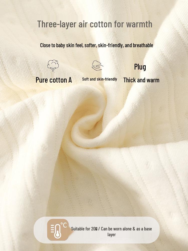 Jingqi Gesteppter Warmer Strampler für Neugeborene: Herbst/Winter Pyjamas & Oberbekleidung