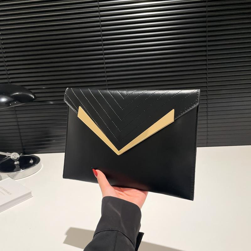 

Niche design solid color autumn beautiful new fashion temperament personality large capacity hand bag чёрный