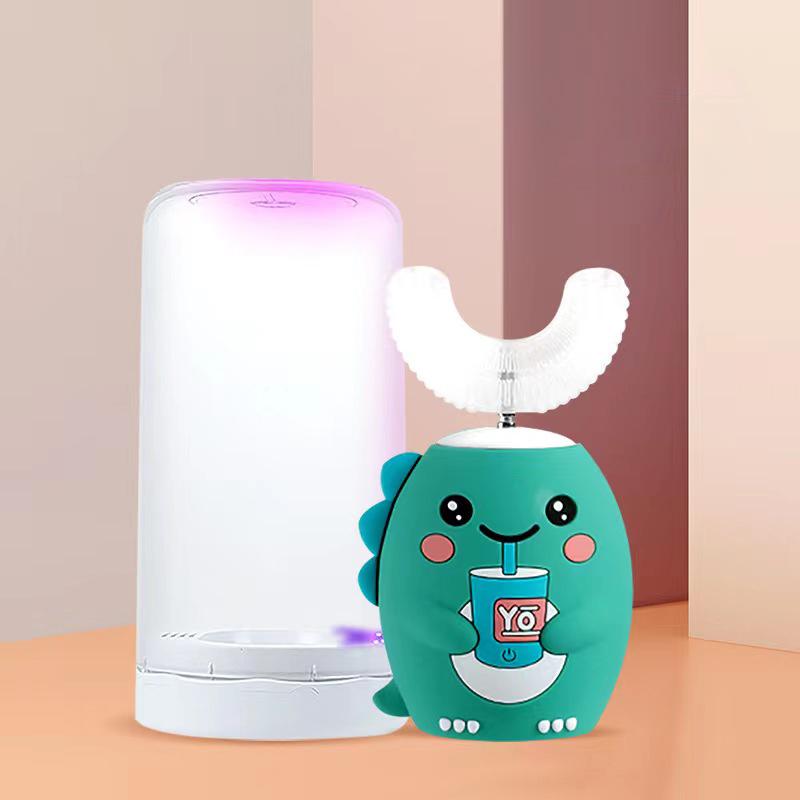 Smart Kids U-shaped Sonic Electric Toothbrush Children Silicon Toothbrush 360 Degrees Tooth Brush Teeth Whitening IPX7Waterproof