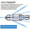 Stainless Steel High Pressure Drain Cleaning Nozzle, 1pc Quick Connect 1/4" Pipe Rotating Spray Head for Clog Removal