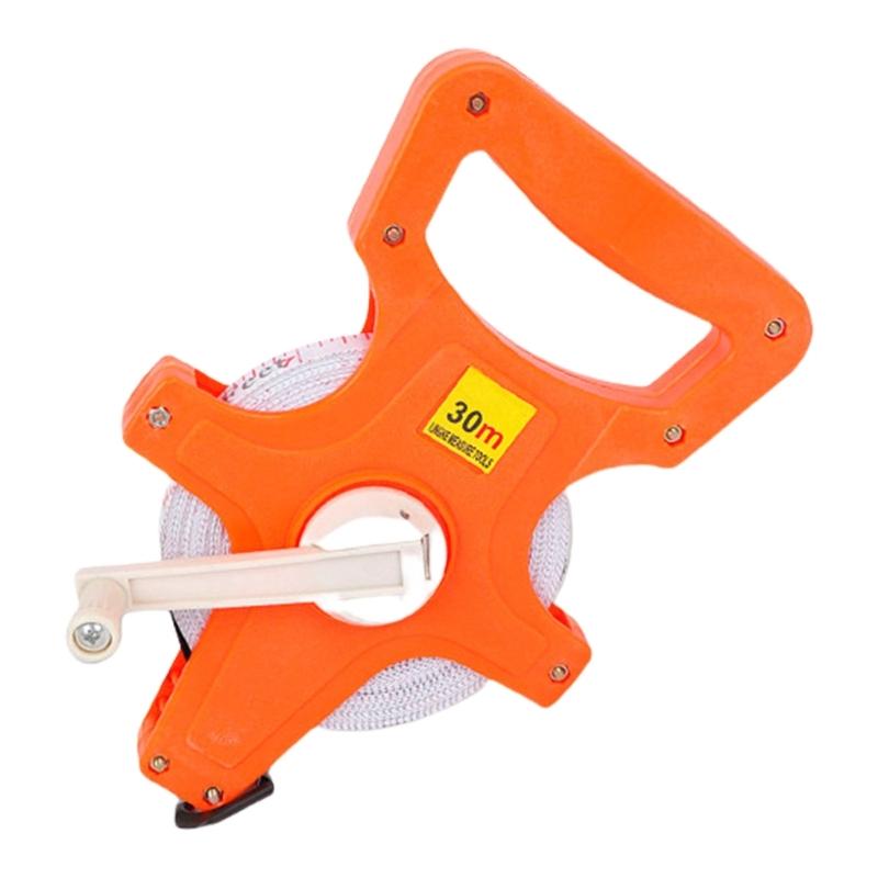 Meter Open Reel Fiberglass Tape Measure Yard Measuring Tape for Sports Field, Outdoor, Engineer Measuring Reel