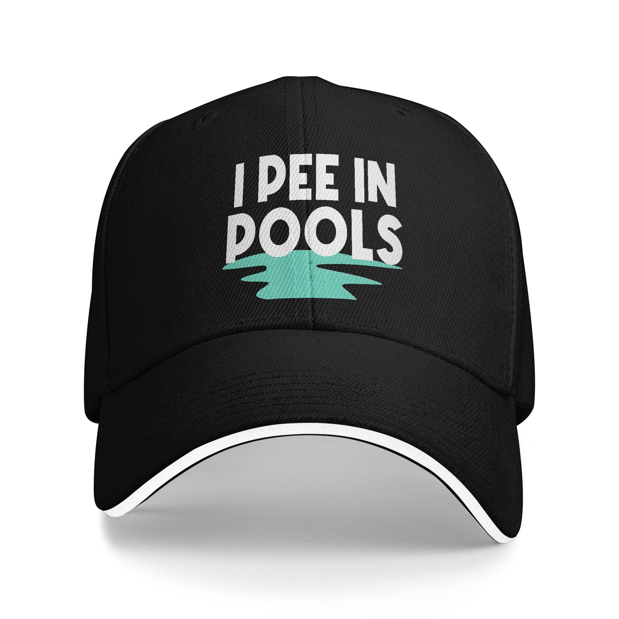 

Funny I Pee In Pools Baseball Cap Retro Unisex Unisex Hip Hop Hats Breathable Print Outdoor Sports Baseball Caps Birthday Present One Size