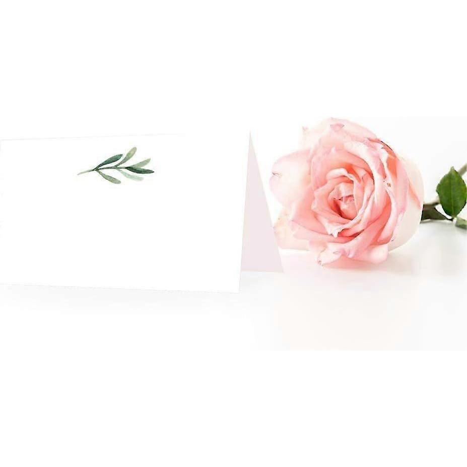 UrbanMingle 25 Elegant Greenery Tent Table Place Cards for Wedding Thanksgiving