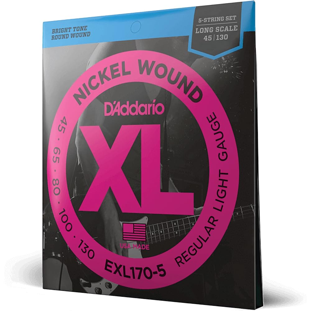 D'Addario Daddario Bass String Nickel Long Scale 5 String .045-.130 EXL170-5 [Domestic Genuine]