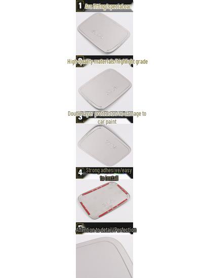 Southeast 19 A5 Fuel Tank Cover Sequin - Scratch-Resistant Stainless Steel Decorative Sticker Accessory