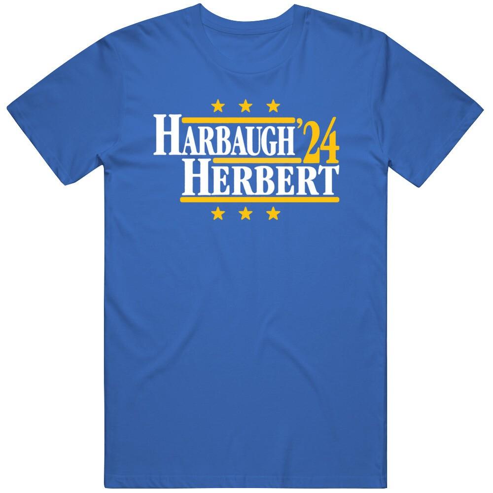Harbaugh & Herbert  24 Political Campaign Parody T Shirt Unisex T-Shirt XL