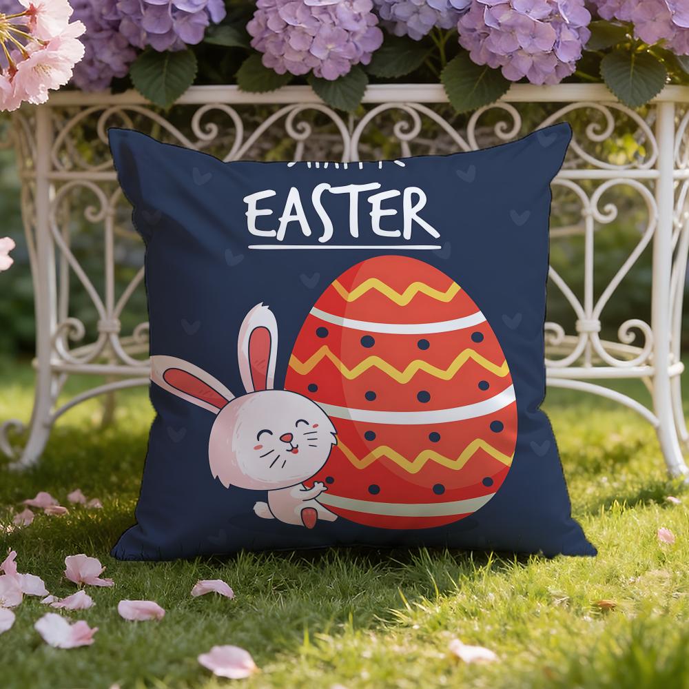 Holiday Easter Cushion Cover Home & Car Dual-Scene Pillow Cover: Reversible For Premium Comfort