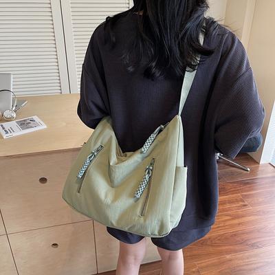New Messenger Bag Women's Messenger Bag Large-capacity Bag Commuter Dumpling Bag Waterproof Simple Female Solid Shoulder Bag