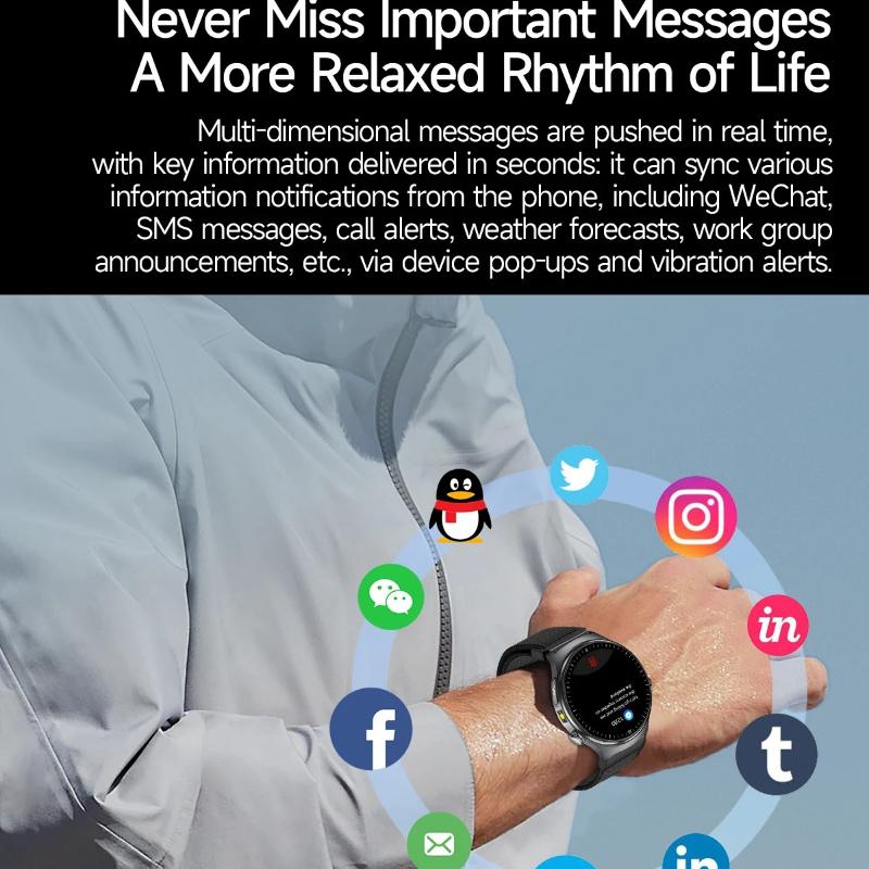 2026 New ECG Organs Smart Watch Viscera Monitor Clock Men Blood Lipids Uric Acid Body Analysis BP Flashlight Bluetooth Call Sport Smartwatch