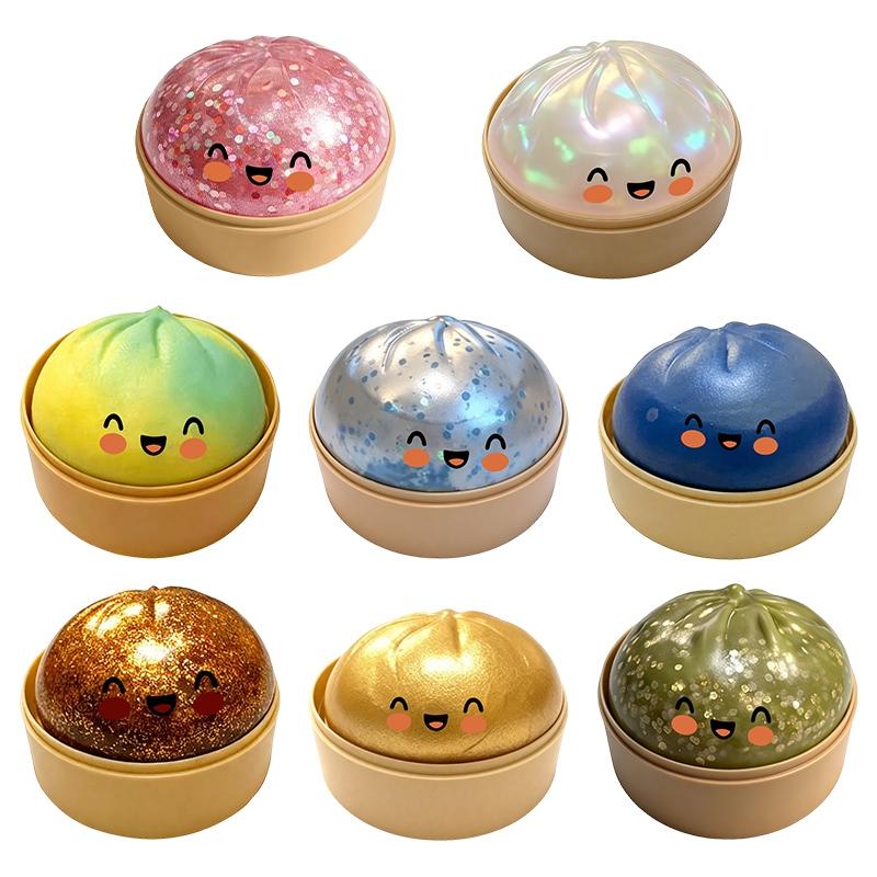Cute Simulation Dumpling Squishy Ball Soft Decompression Decoration Funny Squeeze Fidget Gifts Party Favor Children'S Day Gift