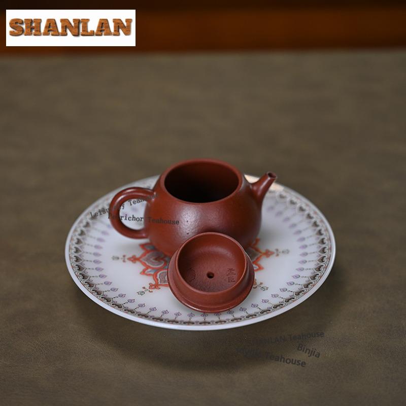70ml Luxury Yixing Purple Clay Teapots Handmade Large Caliber Pot Raw Ore Dahongpao Mud Kettle With Strainer Zisha Tea Set Gifts