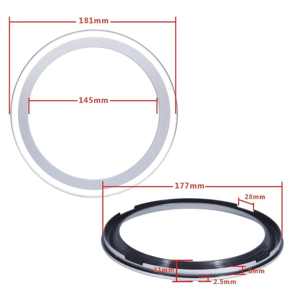 3/4/5/6.5/8 inch Speaker Trim Ring Plastic Speaker Bezel Grille Bezel Loudspeaker Grille