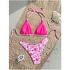 Women S Sexy Split Thong Bikini Swimsuit With Tie