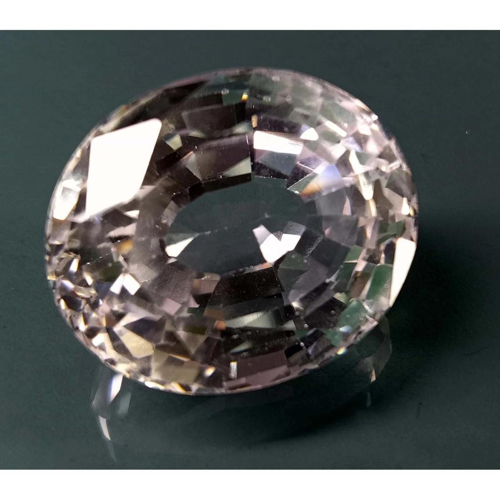 Beautiful Natural White Sapphire 64-65 Ct Oval Cut Certified Loose Gemstone