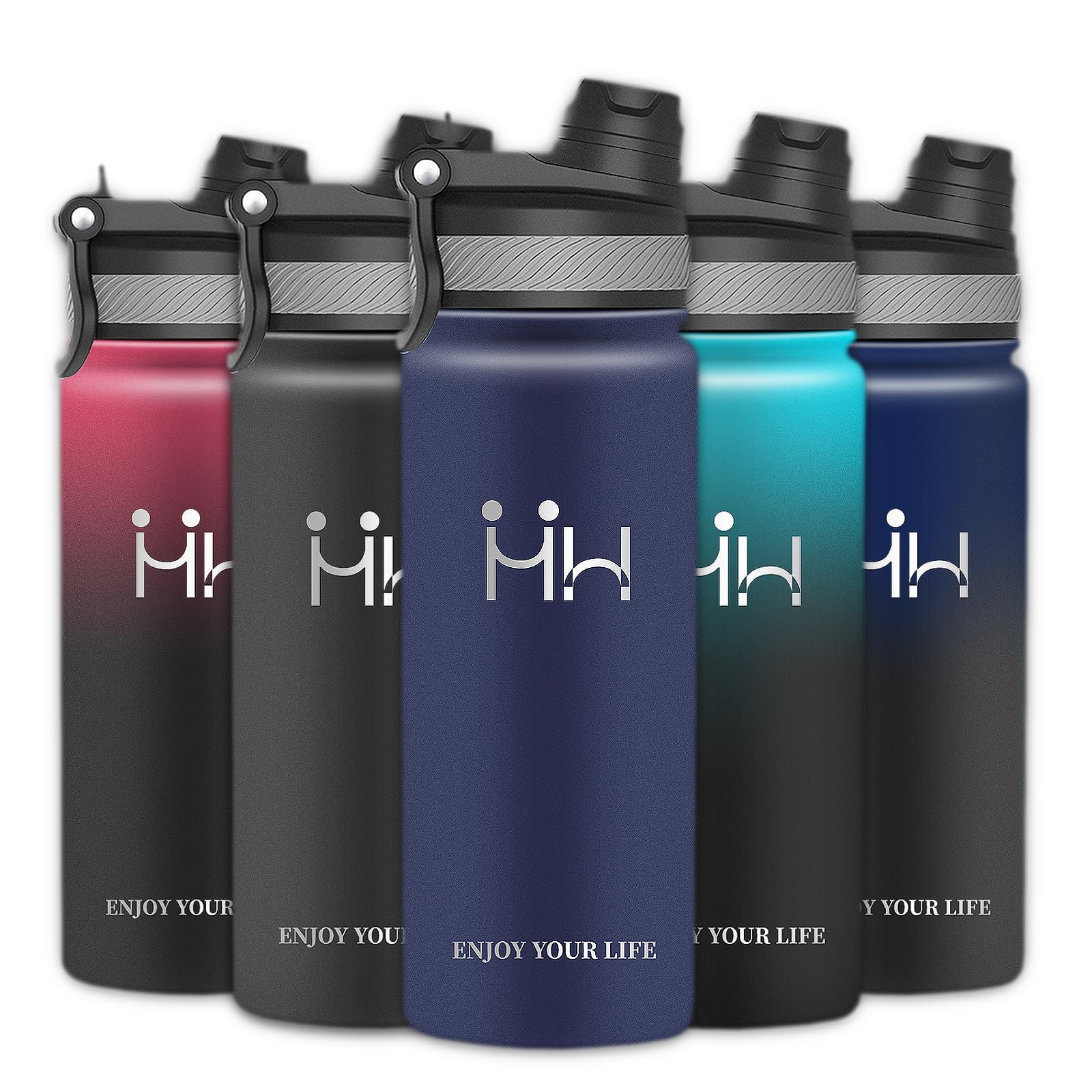 

ASAKA 500ml Stainless Steel Water Bottle, Insulated, Direct Drinking, Carbonated Drink Compatible, Vacuum Insulated, Wide Mouth, Easy to Clean,