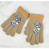 Children's gloves astronaut cartoon winter men's five-finger gloves warm windproof wool baby five-finger gloves