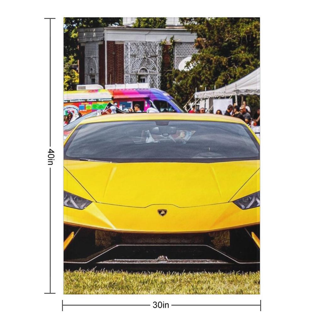 Gelber Huracan Überwurf Strand Weich Groß Pelzig Weichste Decken