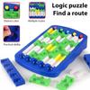 DIY Puzzle Board Game Toy Children Logic Maze Puzzle Finding Route Breakthrough Toy Table Game
