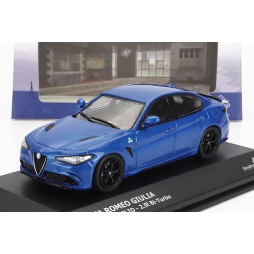 Solido Alfa Romeo Giulia 1/43 Scale Miniature Car GIULIA QUADRIFOGLIO 2016 (Blue)