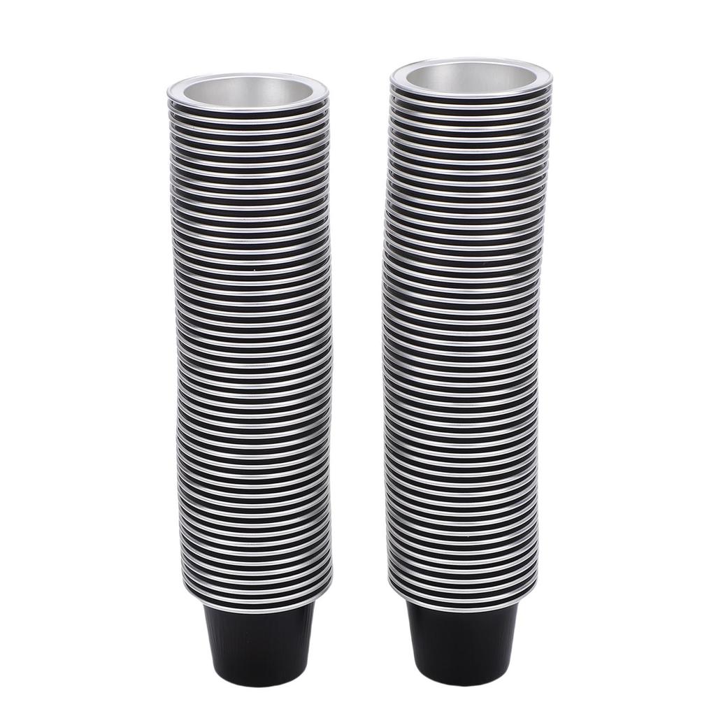 100 Pcs 15ml Empty Coffee Capsule Cups Aluminum Foil Refillable Coffee Capsules Easy Sealing for Coffee Makers