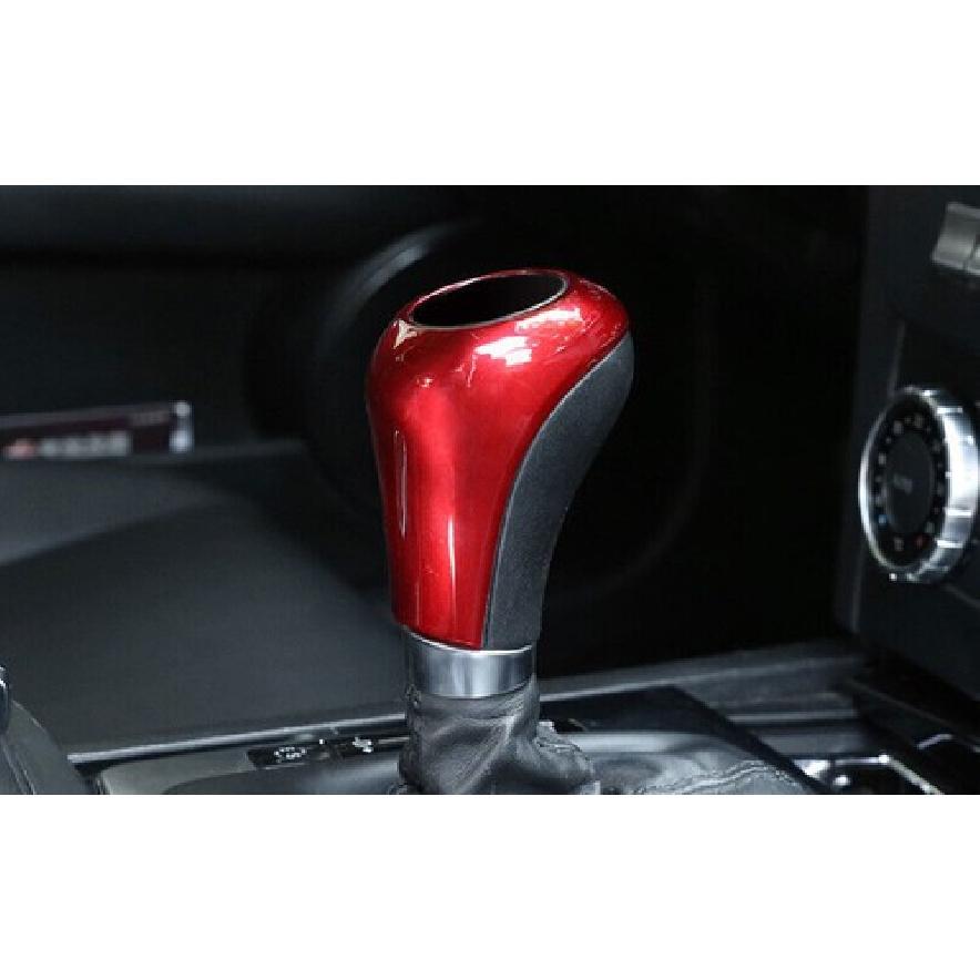 Red ABS Inner Gear Shift Knob Decor Cover Trim For Mercedes-Benz GLK 2009-2015