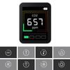 Professional Air Quality Monitor CO2 Detector Real-Time Reading Multifunctional Air Pollution Tester for Greenhouse