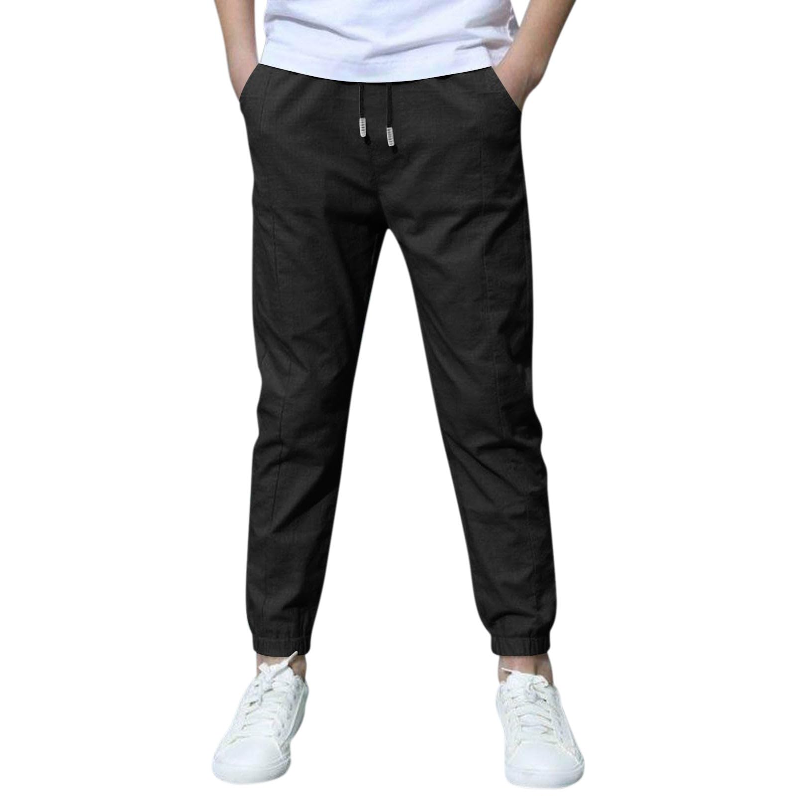 Boys Girls Children s  Loose Casual Fashion Comfy Pants 120 чёрный