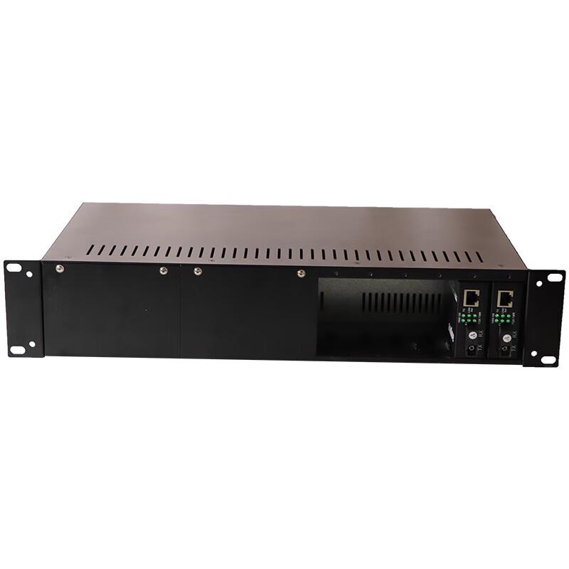 Aopre 2U 14-Slot Fiber Optic Transceiver Rack