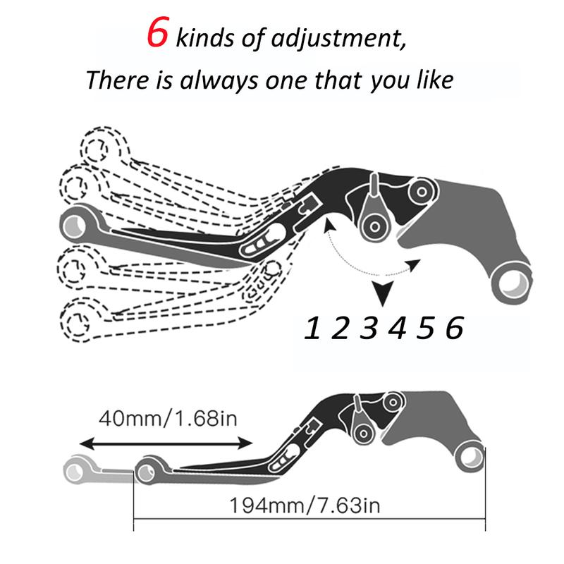For honda MSX125 GROM MSX 125 2024      2018 2017 2016 2015 Motorcycle Brake Clutch Levers & Handlebar grips