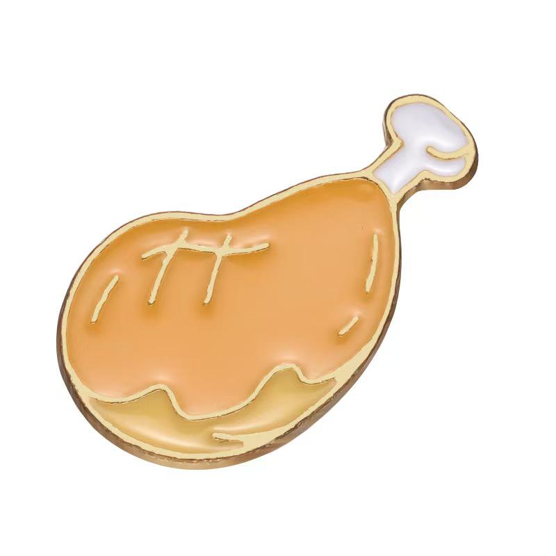 Creative Cartoon Ice Cream Brooch Pin - Cute Food & Flower Drip Oil Design