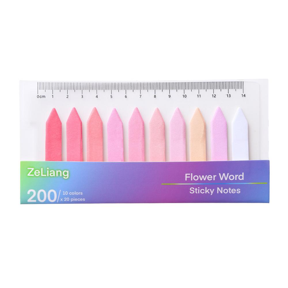 Pfeil-Index-Etiketten Papier Haftnotizen Beschriftbar Markierungsaufkleber Schüler verwenden Loseblatt Klassifizierung Farbe Kawaii Schreibwaren